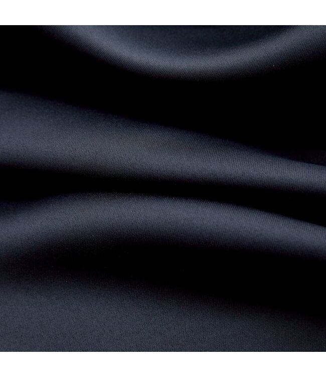 Gordijn verduisterend met metalen ringen 290x245 cm zwart