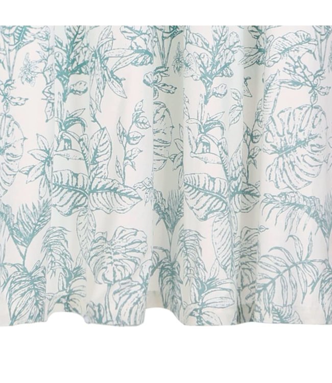 Gordijnen met metalen ringen 2 st 140x245 cm katoen groen