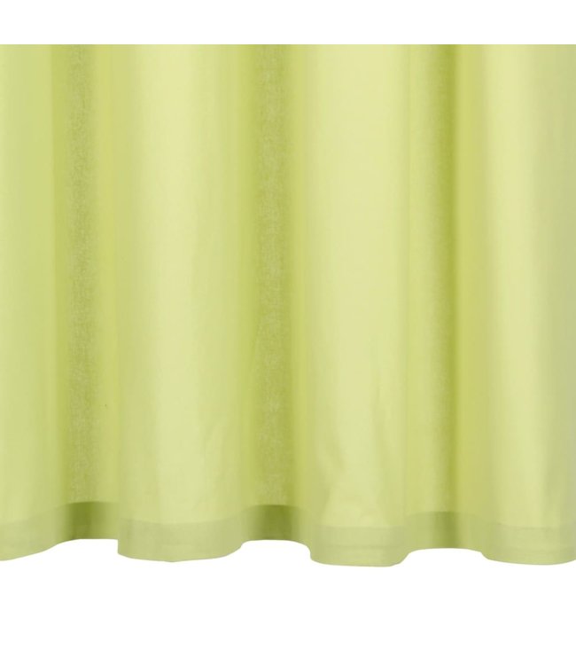 Gordijnen met metalen ringen 2 st 140x245 cm katoen groen