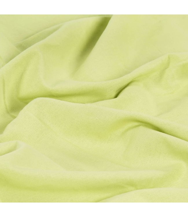 Gordijnen met metalen ringen 2 st 140x225 cm katoen groen