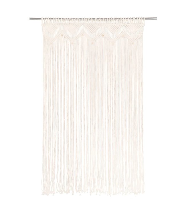 Gordijn macramé 140x240 cm katoen