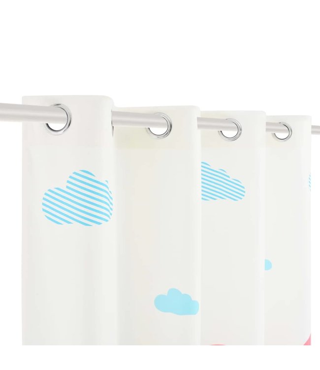 Kindergordijnen verduisterend 140x240 cm regenboog 2 st