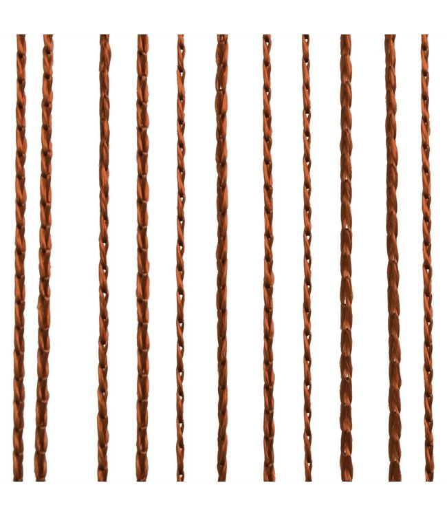 Draadgordijnen 140x250 cm bruin 2 st