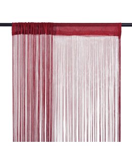 Dradengordijnen 100x250 cm wijnrood 2 st