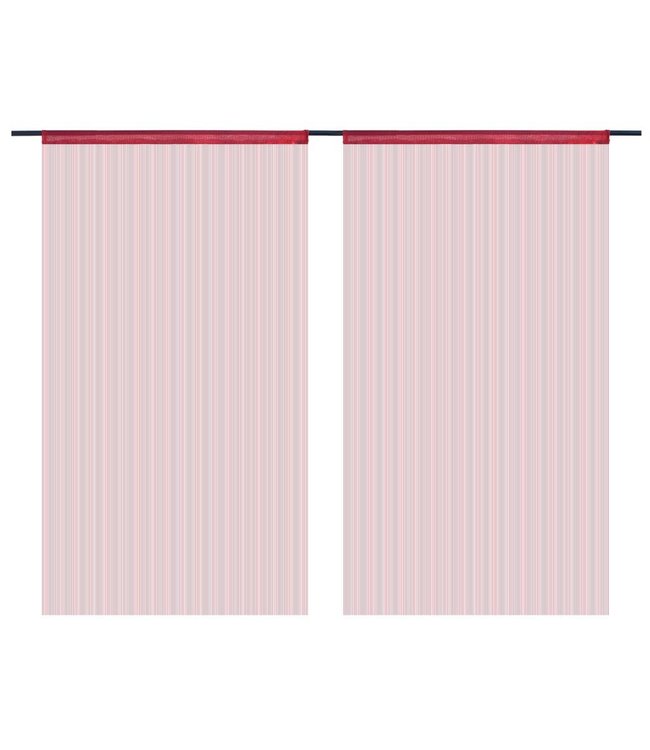 Dradengordijnen 100x250 cm wijnrood 2 st