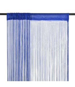 Draadgordijnen 100x250 cm blauw 2 st