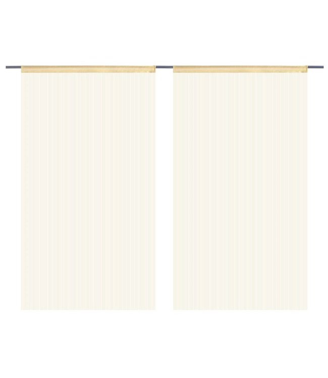 Draadgordijnen 140x250 cm beige 2 st