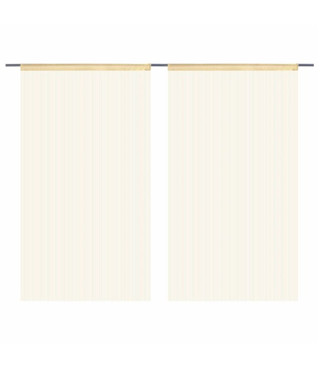 Draadgordijnen 100x250 cm beige 2 st