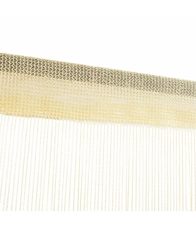 Draadgordijnen 100x250 cm crème 2 st