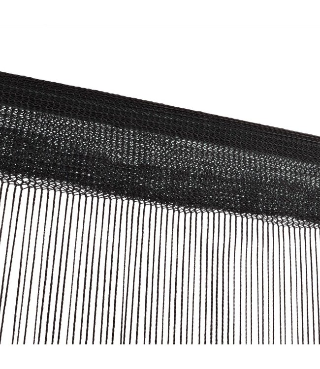 Draadgordijnen 2 st 140x250 cm zwart