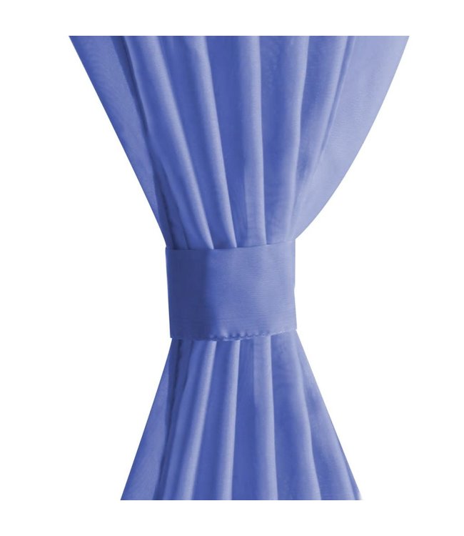 Gordijnen voile 140x175 cm koningsblauw
