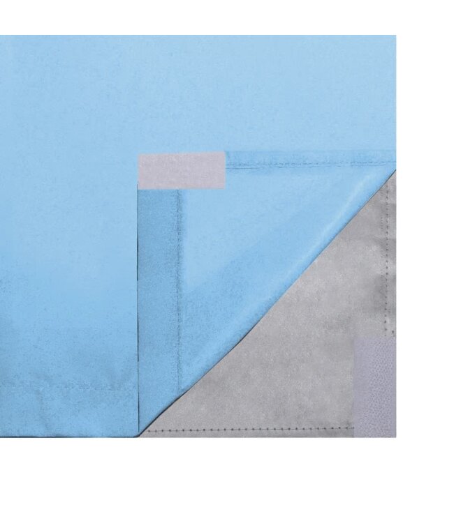 Gordijnen verduisterend dubbellaags 140x245 cm turquoise 2 st