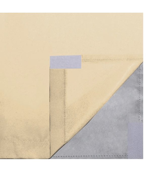 Gordijnen verduisterend dubbellaags 140x245 cm beige 2 st