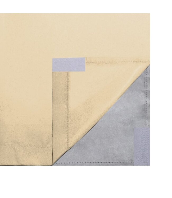 Gordijnen verduisterend dubbellaags 140x175 cm beige 2 st