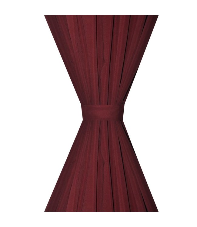 Gordijnen verduisterend dubbellaags 140x175 cm bordeaux 2 st
