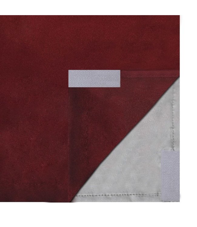 Gordijnen verduisterend dubbellaags 140x175 cm bordeaux 2 st