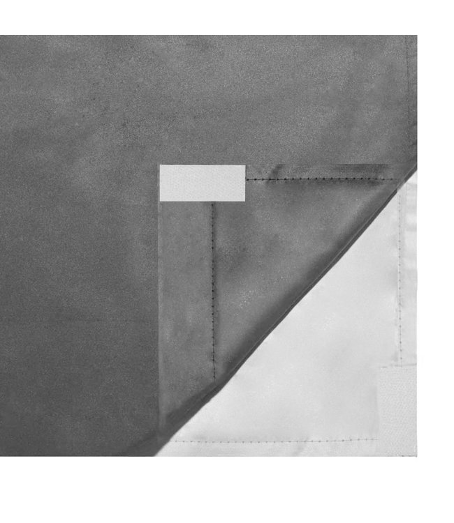 Gordijnen verduisterend dubbellaags 140x175 cm zwart 2 st