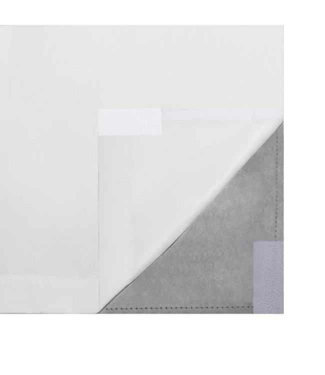Verduisterende gordijnen dubbellaags 140x245 cm wit