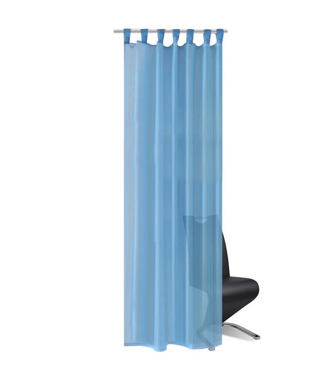 Gordijn Turquoise 140x225 cm (2 stuks)