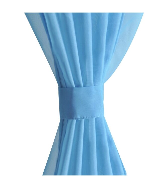 Gordijn Turquoise 140x225 cm (2 stuks)