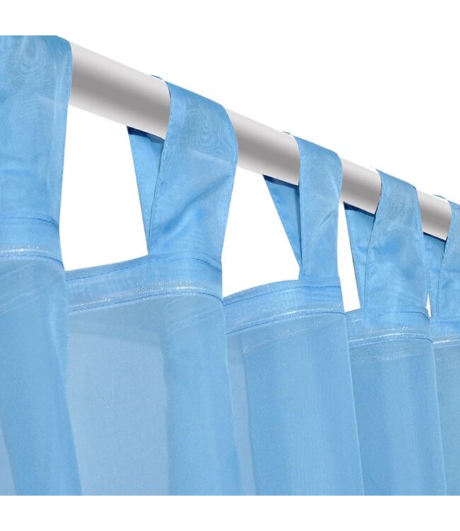 Gordijn Turquoise 140x225 cm (2 stuks)