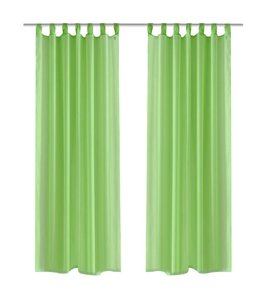 Gordijn Appelgroen 140x175 cm (2 stuks)