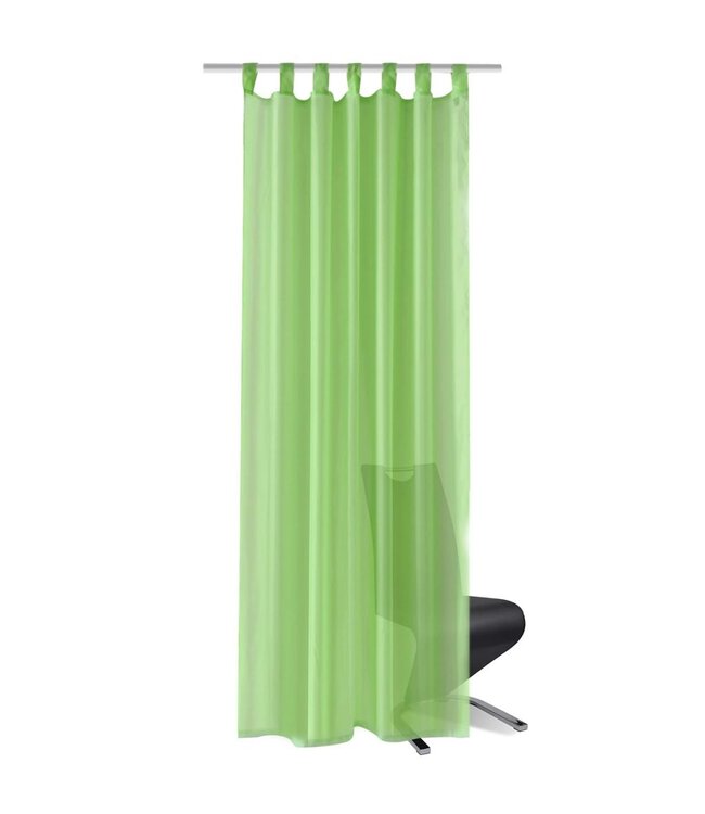 Gordijn Appelgroen 140x175 cm (2 stuks)