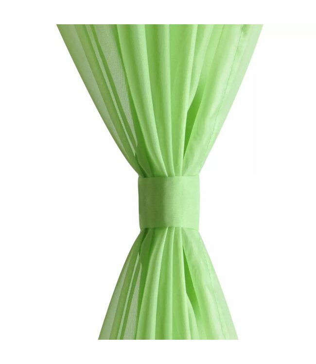 Gordijn Appelgroen 140x175 cm (2 stuks)