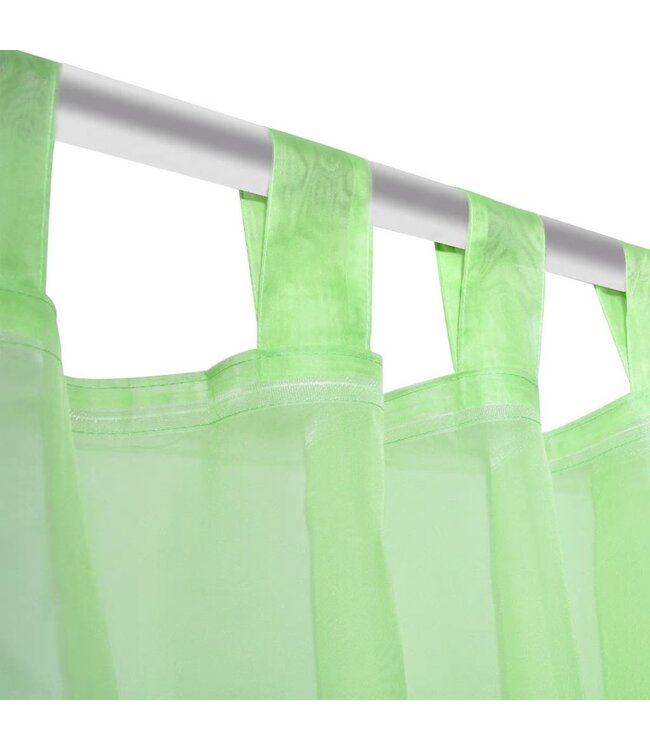 Gordijn Appelgroen 140x175 cm (2 stuks)