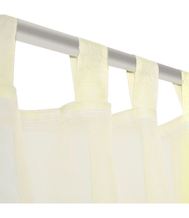 Gordijn Crème 140x245 cm (2 stuks)