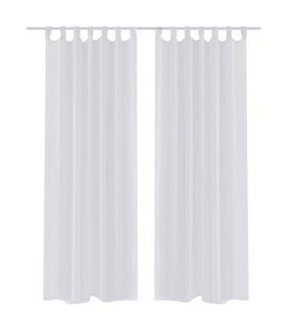 Gordijn Wit 140x175 cm (2 stuks)
