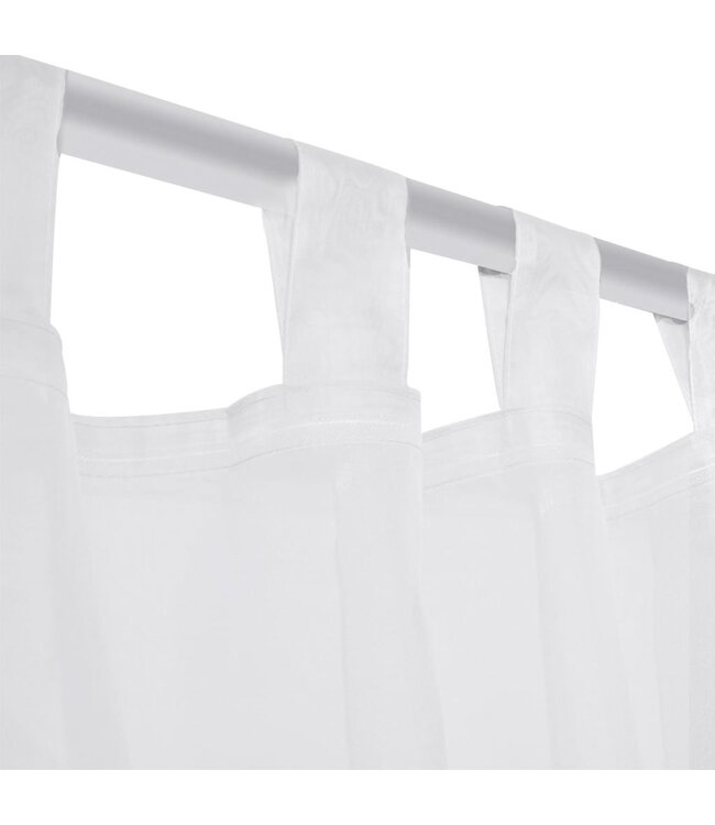 Gordijn Wit 140x175 cm (2 stuks)