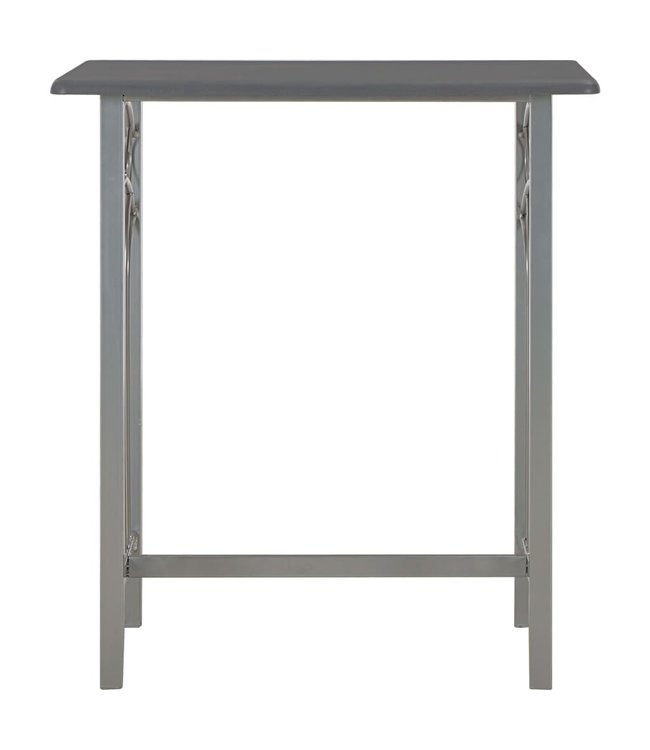 3-delige Barset hout en staal antraciet