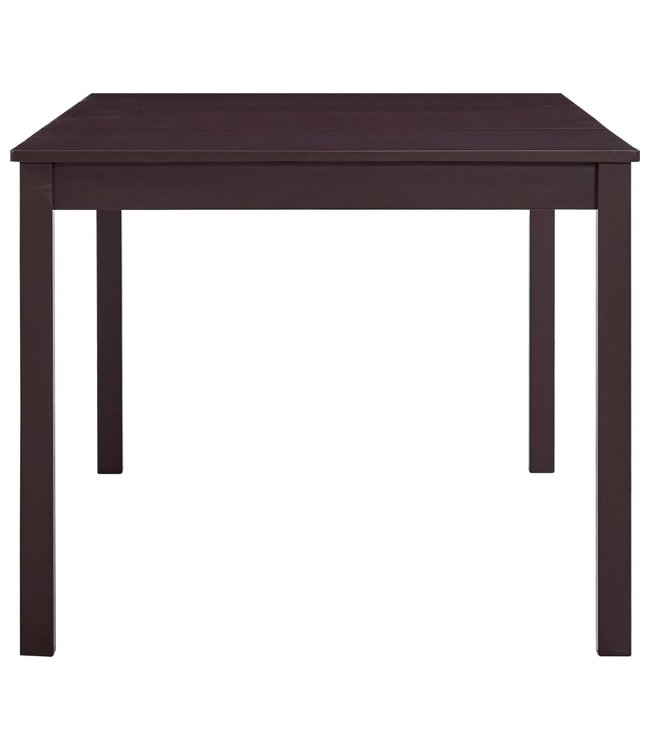 11-delige Eethoek grenenhout donkerbruin