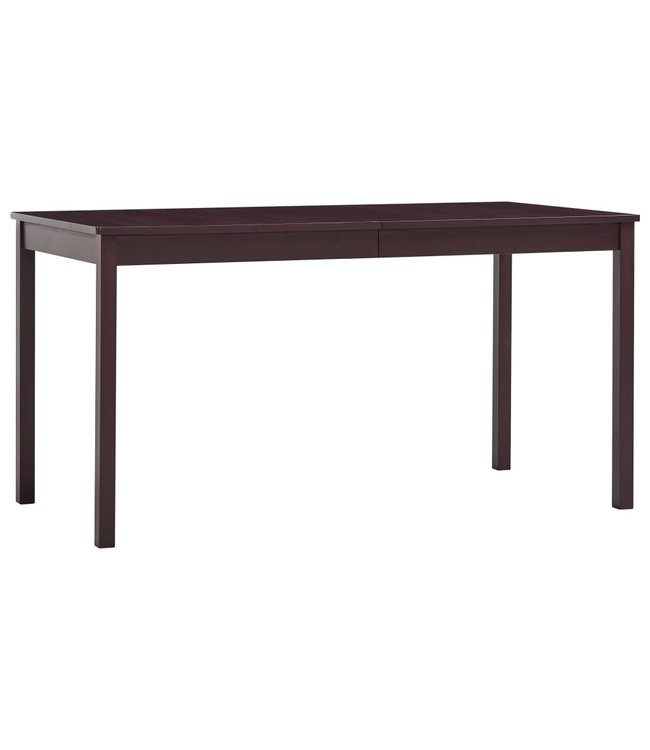 9-delige Eethoek grenenhout donkerbruin