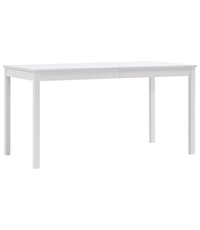 9-delige Eethoek grenenhout wit