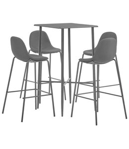 5-delige Barset stof zwart