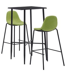 3-delige Barset stof groen