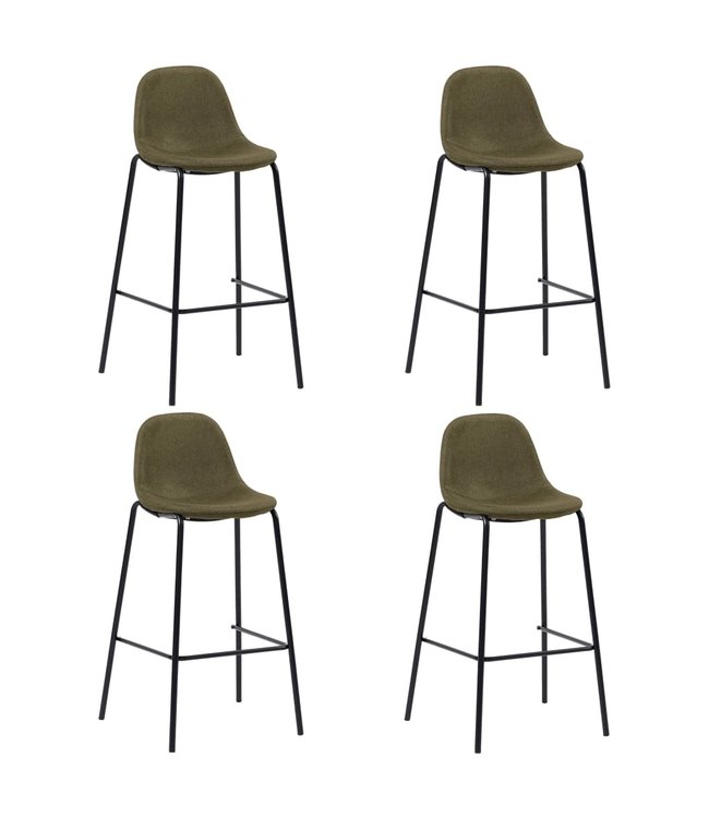 5-delige Barset stof bruin