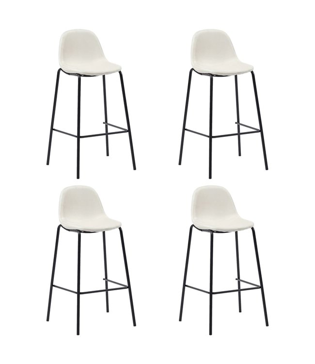5-delige Barset stof crème