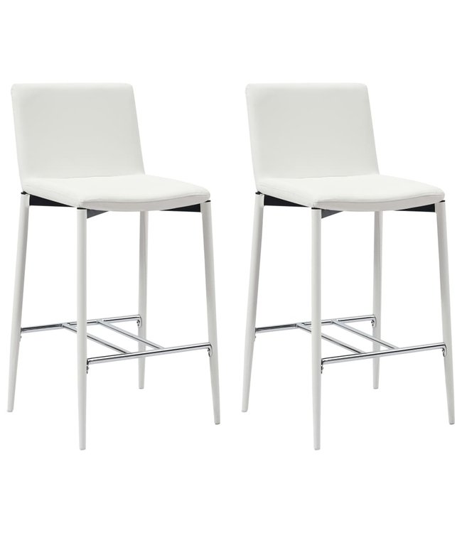 3-delige Barset kunstleer wit