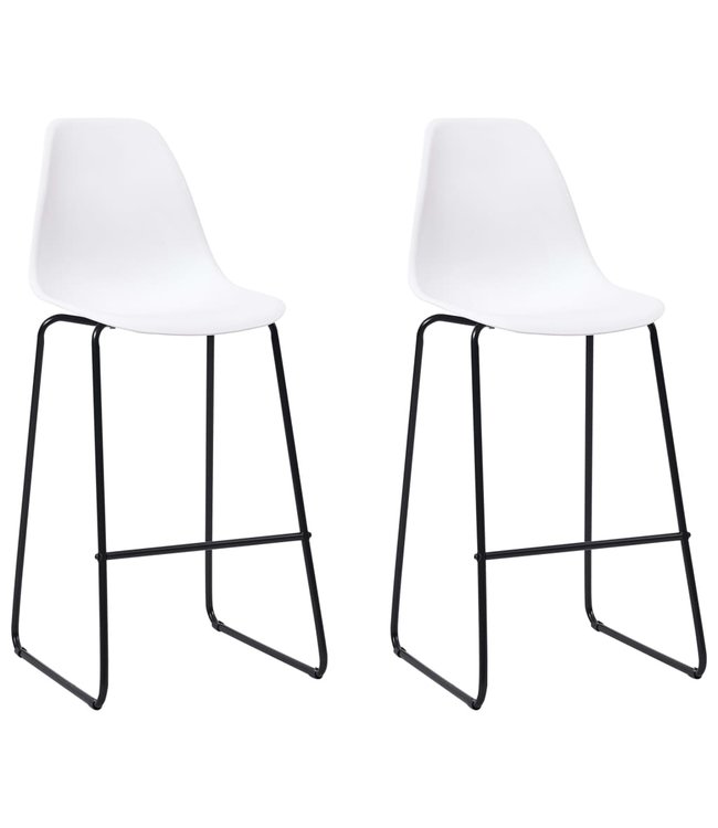 3-delige Barset kunststof wit