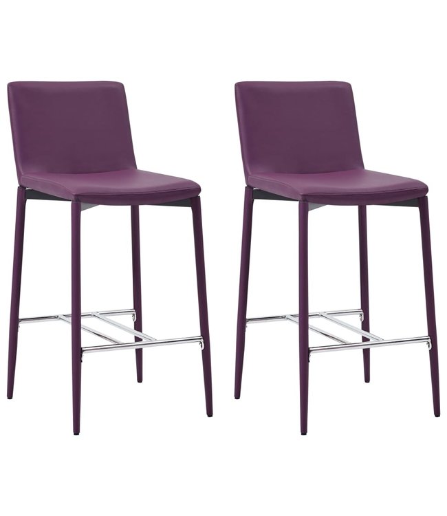 3-delige Barset kunstleer paars
