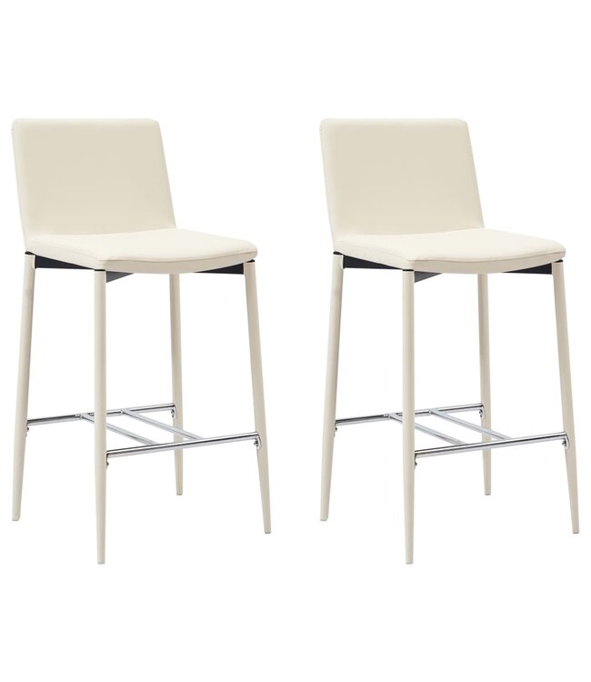 3-delige Barset kunstleer crème