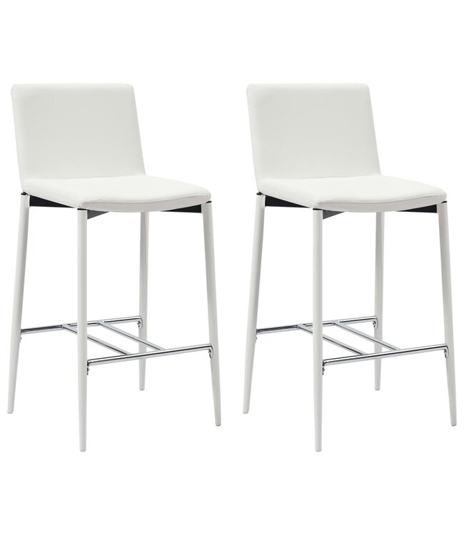 3-delige Barset kunstleer wit