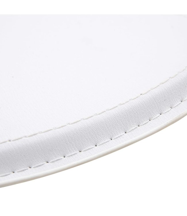 3-delige Barset kunstleer wit