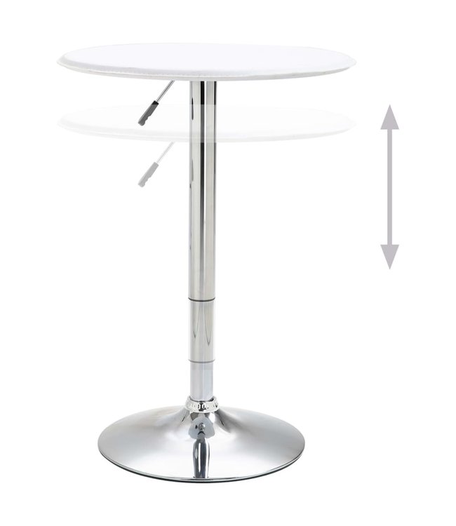 3-delige Barset kunstleer wit