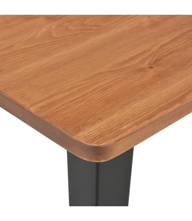 3-delige Barset staal bruin zwart