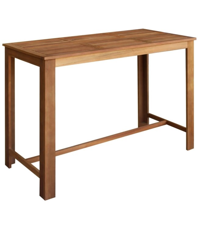 Bartafel- en stoelenset massief acaciahout 7-delig