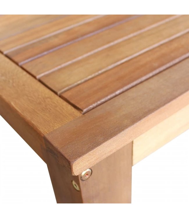 Bartafel- en krukkenset massief acaciahout 3-delig